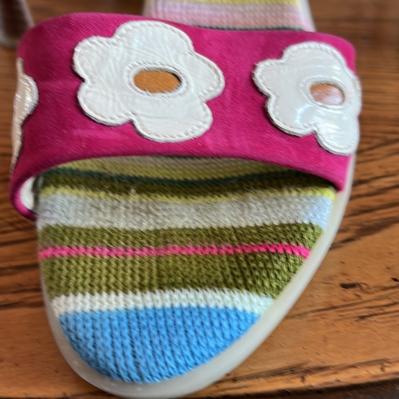 DesignerGoffredo Fantini/Materia Prima Italy.Suede/leather& fabric Unique sandal - Picture 6 of 13